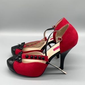 Pleaser Suede Mary Jane style Heels -4” Heel - Size 14